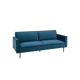 Диван прямой Кассель велюр синий