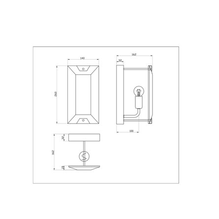 Бра|Moderli|в современном стиле Moderli V10472-1W Rizar темное стекло