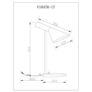 Лампа настольная|Moderli|Moderli V10476-1T Turin в скандинавском стиле