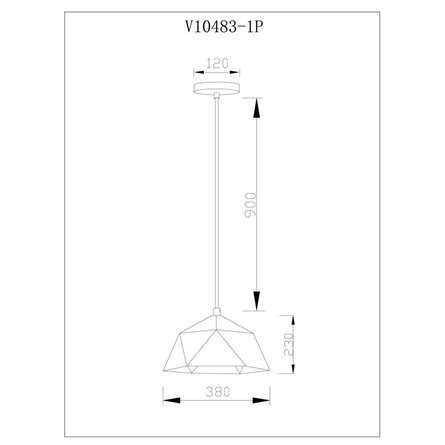 Светильник|Moderli|подвесной Moderli V10483-1P Genoa в современном стиле