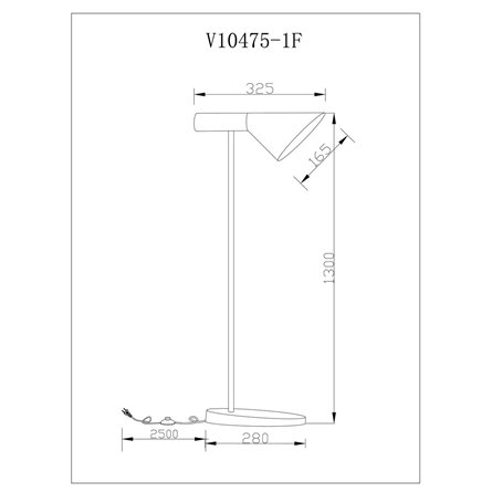 Торшер|Moderli|Moderli V10475-1F Turin в скандинавском стиле
