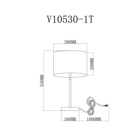 Лампа настольная|Moderli|Moderli V10530-1T Visalia