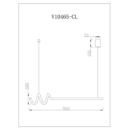Светильник|Moderli|Moderli V10465-CL Torino подвесной светодиодный