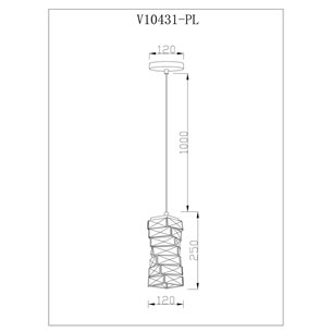 Светильник|Moderli|Moderli V10431-PL Lazio с хрусталем подвесной светодиодный