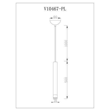 Светильник|Moderli|Moderli V10467-PL Como подвесной светодиодный