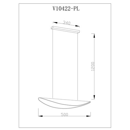 Люстра|Moderli|подвесная светодиодная Moderli V10422-PL Napoli