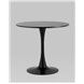 Стол|Stool Group|обеденный Tulip D80 черный столешница МДФ ножка металл Стол|Stool Group|обеденный Tulip D80 черный столешница МДФ ножка металл