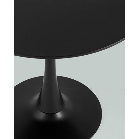Стол|Stool Group|обеденный Tulip D80 черный столешница МДФ ножка металл