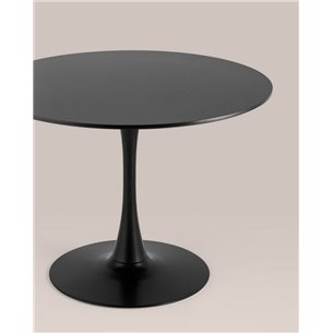 Стол|Stool Group|обеденный Tulip D100 черный столешница МДФ ножка металл
