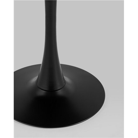 Стол|Stool Group|обеденный Tulip D90 черный столешница МДФ ножка металл
