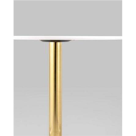 Стол|Stool Group|обеденный Толедо D80 мрамор столешница МДФ керамика ножка металлическая золото