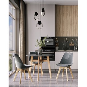 Стол обеденный|Stool Group|Target Circle 90*90 черный ножки из массива дерева