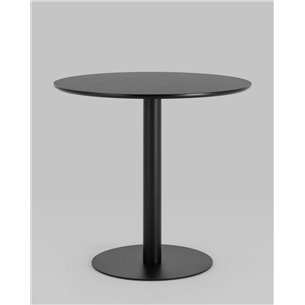 Стол обеденный|Stool Group|Толедо D80 черный столешница МДФ ножка металлическая черная
