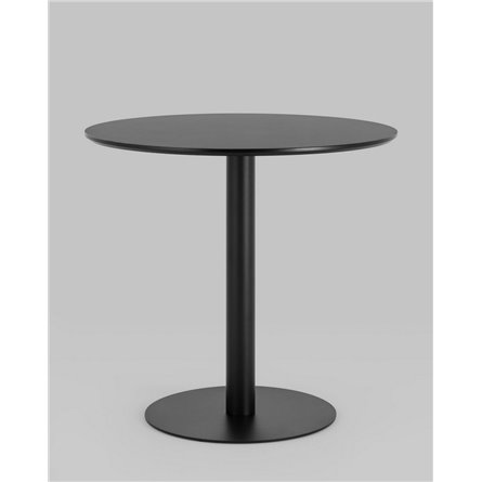 Стол обеденный|Stool Group|Толедо D80 черный столешница МДФ ножка металлическая черная