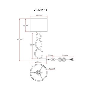 Настольная лампа|Moderli|Moderli V10552-1T Macadamia