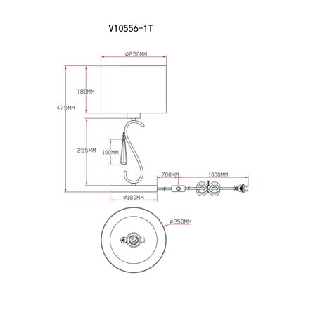 Настольная лампа|Moderli|Moderli V10556-1T Caramel в классическом стиле
