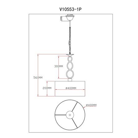 Светильник подвесной|Moderli|Moderli V10553-1P Macadamia