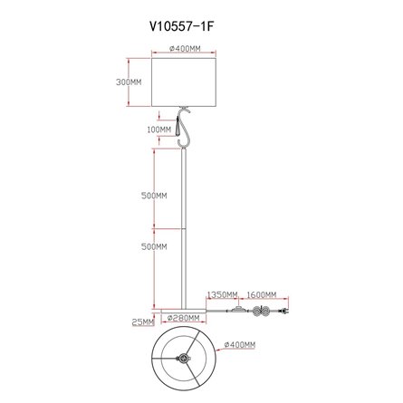 Торшер|Moderli|Moderli V10557-1F Caramel