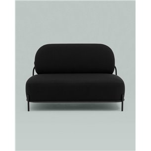 Диван|Stool Group|Стоун рогожка черный, ножки черные, металл