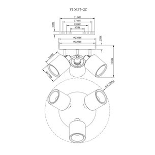 Светильник|Moderli|V10627-3C Room 3*E14*60W