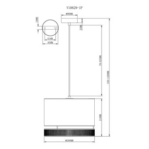 Светильник|Moderli|V10629-1P Gela 1*E27*60W