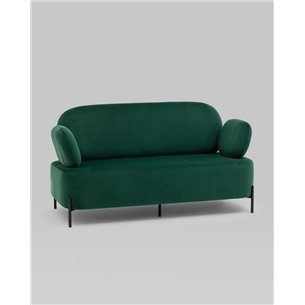 Диван|Stool Group|Кэнди велюр зелёный, ножки черные, металл