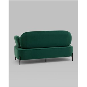 Диван|Stool Group|Кэнди велюр зелёный, ножки черные, металл