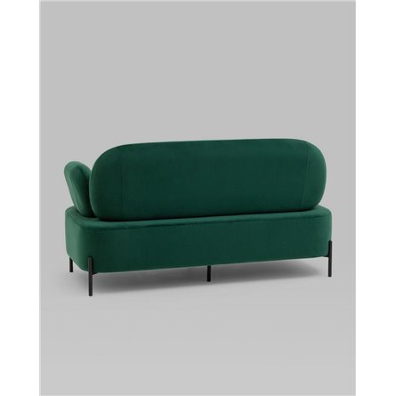 Диван|Stool Group|Кэнди велюр зелёный, ножки черные, металл