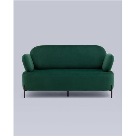 Диван|Stool Group|Кэнди велюр зелёный, ножки черные, металл