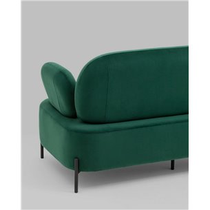 Диван|Stool Group|Кэнди велюр зелёный, ножки черные, металл