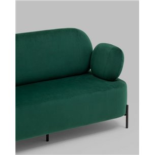 Диван|Stool Group|Кэнди велюр зелёный, ножки черные, металл