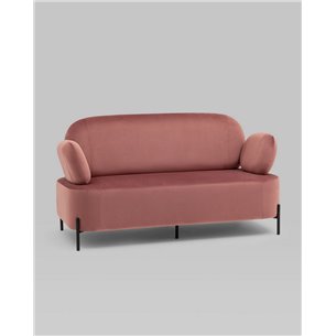 Диван|Stool Group|Кэнди велюр пыльно-розовый, ножки черные, металл