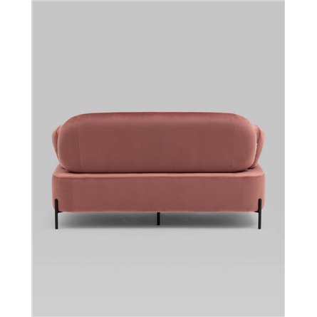 Диван|Stool Group|Кэнди велюр пыльно-розовый, ножки черные, металл