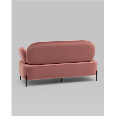Диван|Stool Group|Кэнди велюр пыльно-розовый, ножки черные, металл