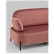 Диван|Stool Group|Кэнди велюр пыльно-розовый, ножки черные, металл Диван|Stool Group|Кэнди велюр пыльно-розовый, ножки черные, металл