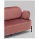 Диван|Stool Group|Кэнди велюр пыльно-розовый, ножки черные, металл Диван|Stool Group|Кэнди велюр пыльно-розовый, ножки черные, металл