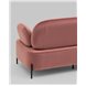 Диван|Stool Group|Кэнди велюр пыльно-розовый, ножки черные, металл Диван|Stool Group|Кэнди велюр пыльно-розовый, ножки черные, металл