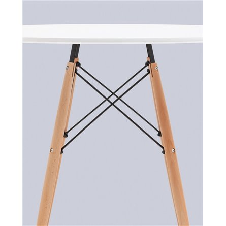 Стол|Stool Group|EAMES DSW D100, белый, столешница МДФ, ножки метал, массив бука