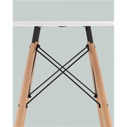 Стол|Stool Group|EAMES DSW D80, белый, столешница МДФ, ножки метал, массив бука