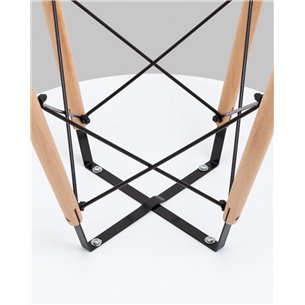Стол|Stool Group|EAMES DSW D80, белый, столешница МДФ, ножки метал, массив бука
