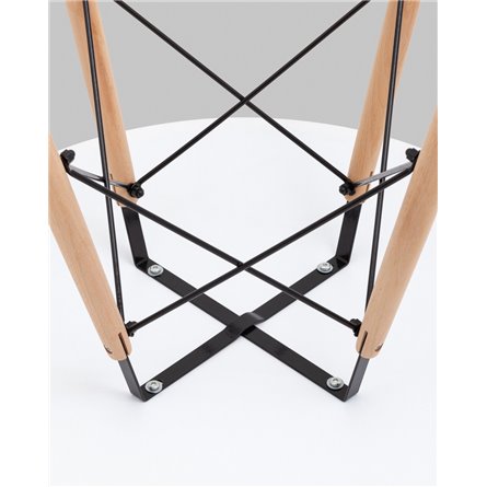 Стол|Stool Group|EAMES DSW D80, белый, столешница МДФ, ножки метал, массив бука