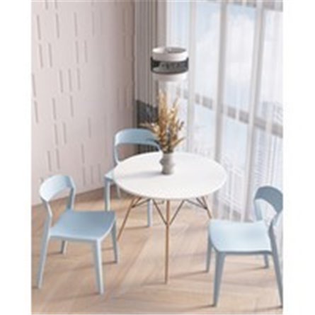 Стол|Stool Group|EAMES DSW D90, белый, столешница МДФ, ножки метал, массив бука