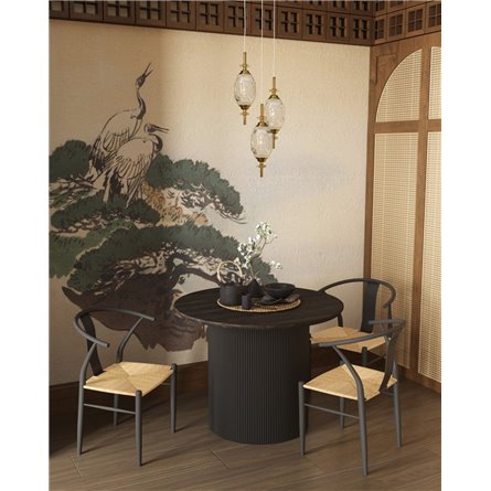 Стол|Stool Group|Ballet 100*75 столешница темное дерево ножки металл