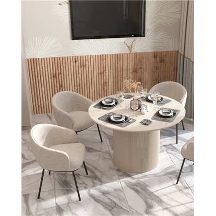 Стол|Stool Group|Ballet 120*75 столешница молочный ножки металл