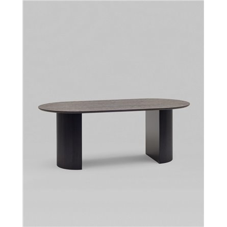 Стол|Stool Group|Ballet 200*100*75 столешница темное дерево ножки металл