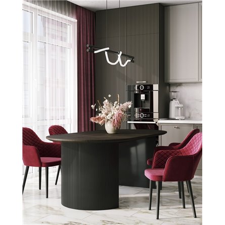 Стол|Stool Group|Ballet 200*100*75 столешница темное дерево ножки металл