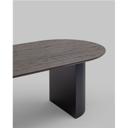 Стол|Stool Group|Ballet 200*100*75 столешница темное дерево ножки металл