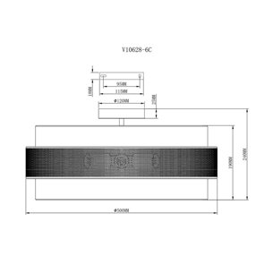 Светильник|Moderli|V10628-6C Gela 6*E27*60W