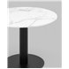 Стол|Stool Group|Stem D90 мрамор, столешница МДФ, ножка металлическая черная Стол|Stool Group|Stem D90 мрамор, столешница МДФ, ножка металлическая черная