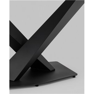 Стол|Stool Group|Belle 180х90 столешница белый мрамор керамика ножки черные мдф